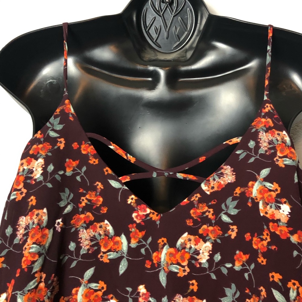 PEACH LOVE California Runway Seven floral shirt S - Picture 8 of 14